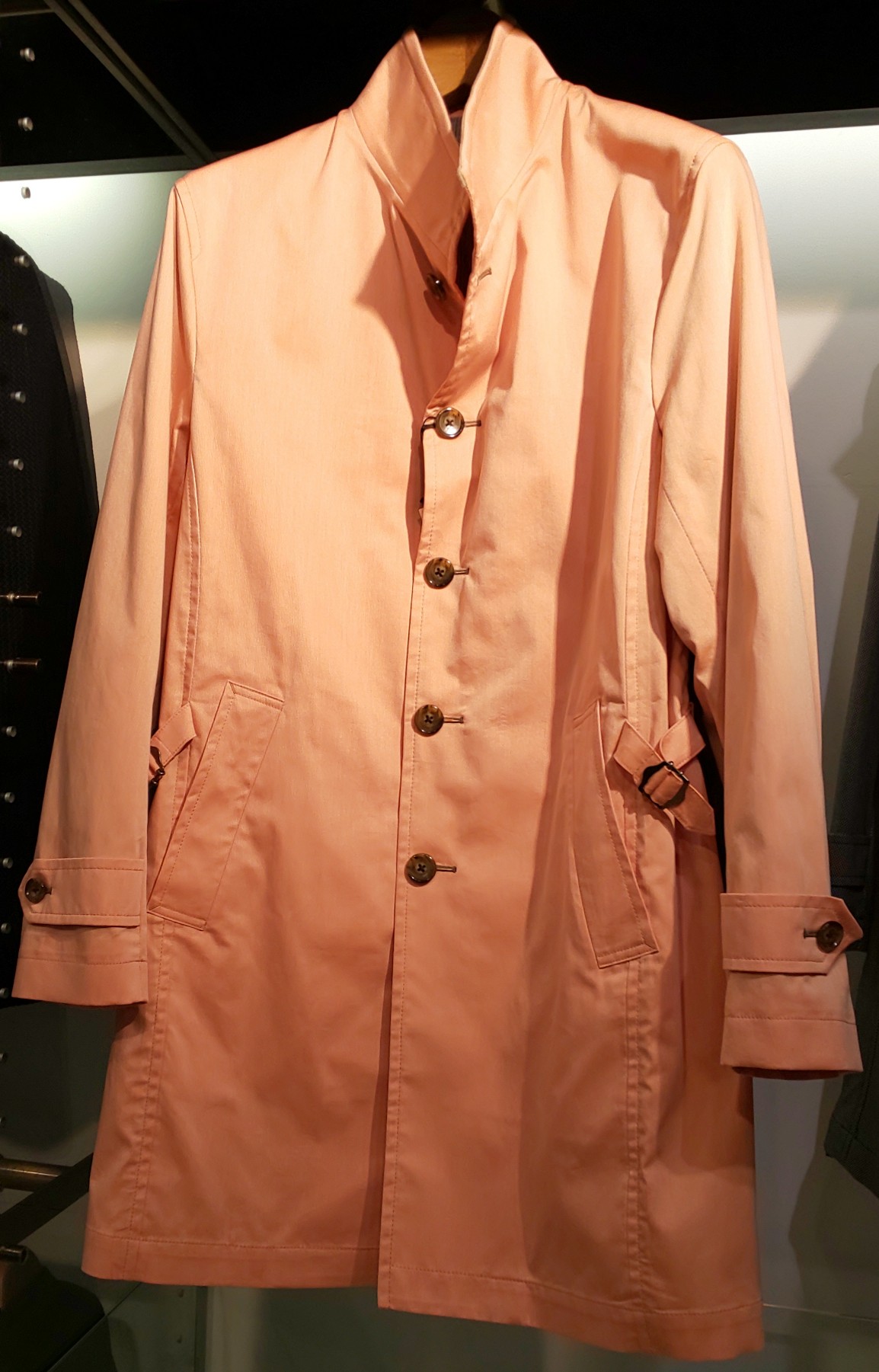 MEN'S BIGI ストレッチ スタンドカラースプリングコート オレンジ 31,900円