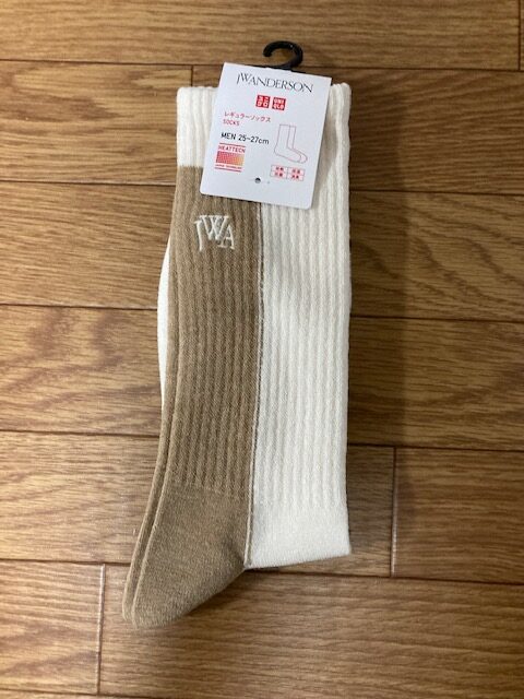 ユニクロ and JW ANDERSON ヒートテックデオドラントソックス OFF WHITE