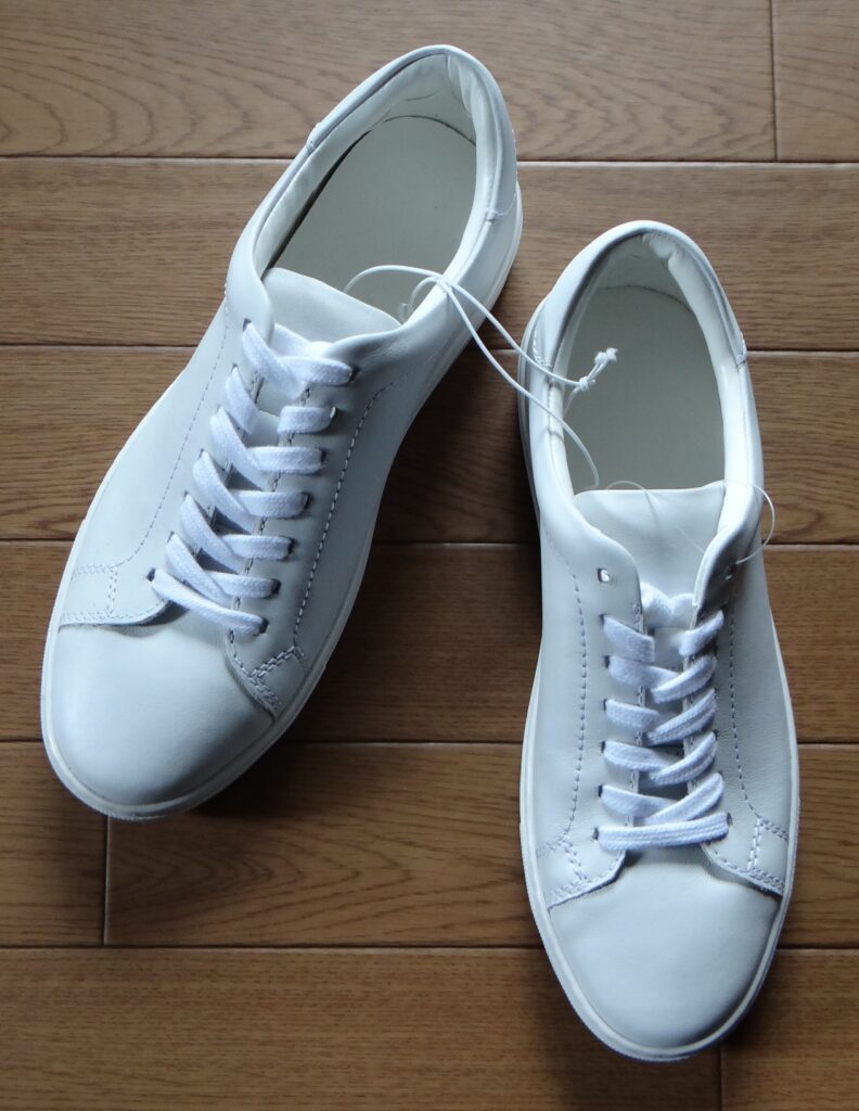 GU リアルレザースニーカー WHITE