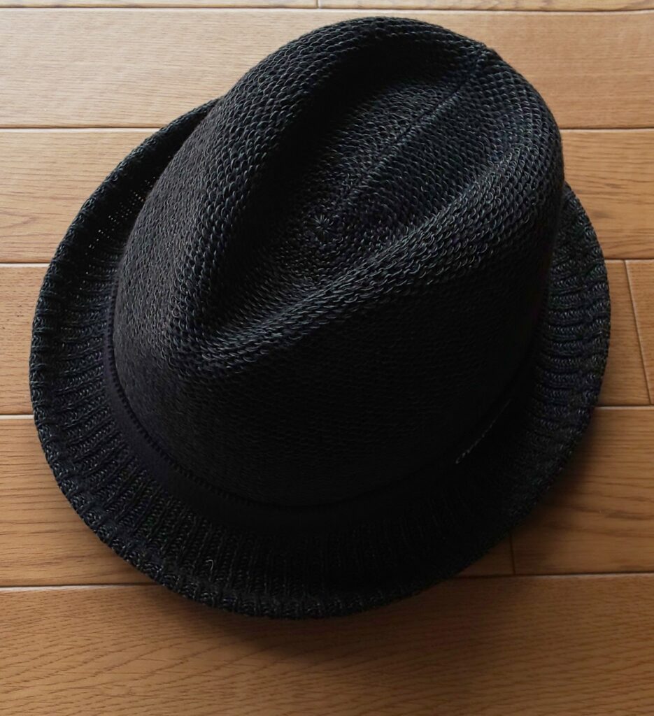 OVERRIDE PAPER KNIT FEDORA BLACK (01) 58cm(58)