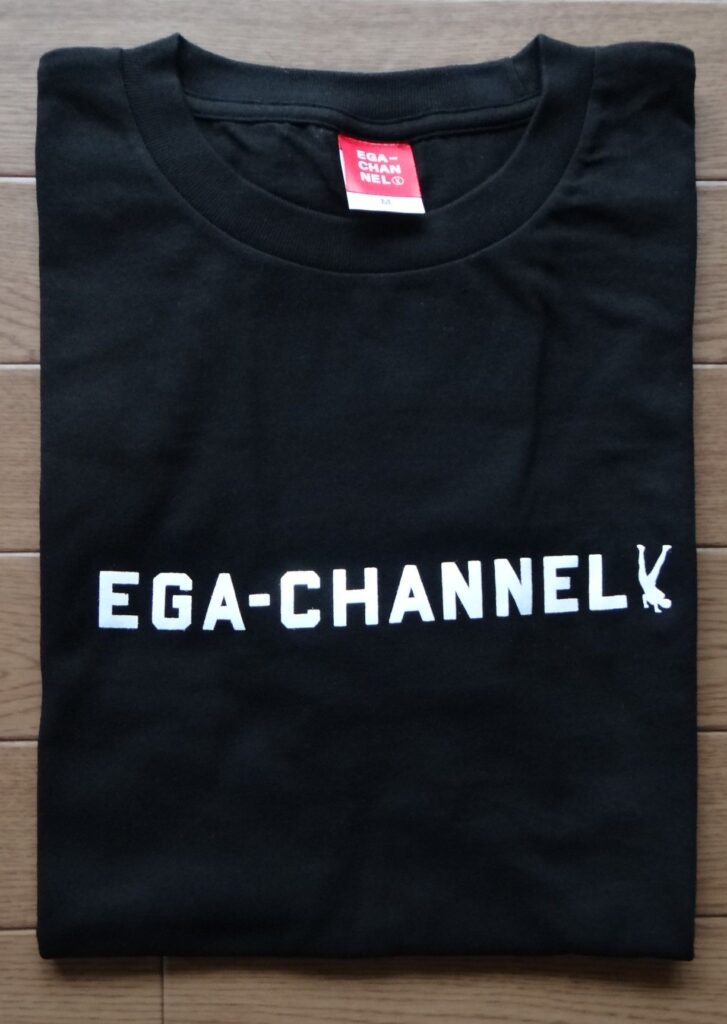 EGA-CHANNELロゴTシャツ 黒